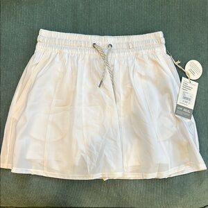 White Vuori Skirt with Drawstring Waist